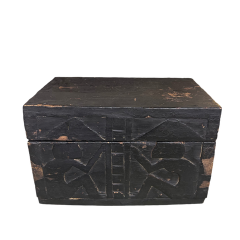 Vintage Carved Wooden Box