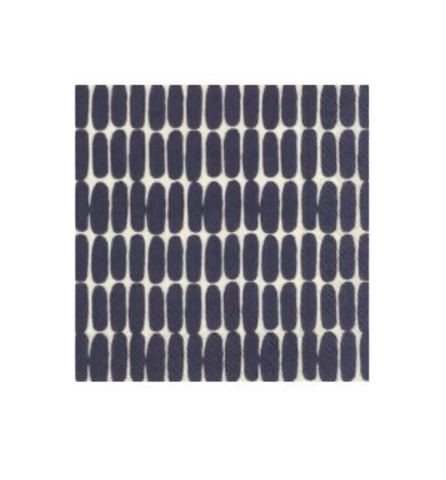 Cocktail Napkins - Marimekko Alku Linen Black