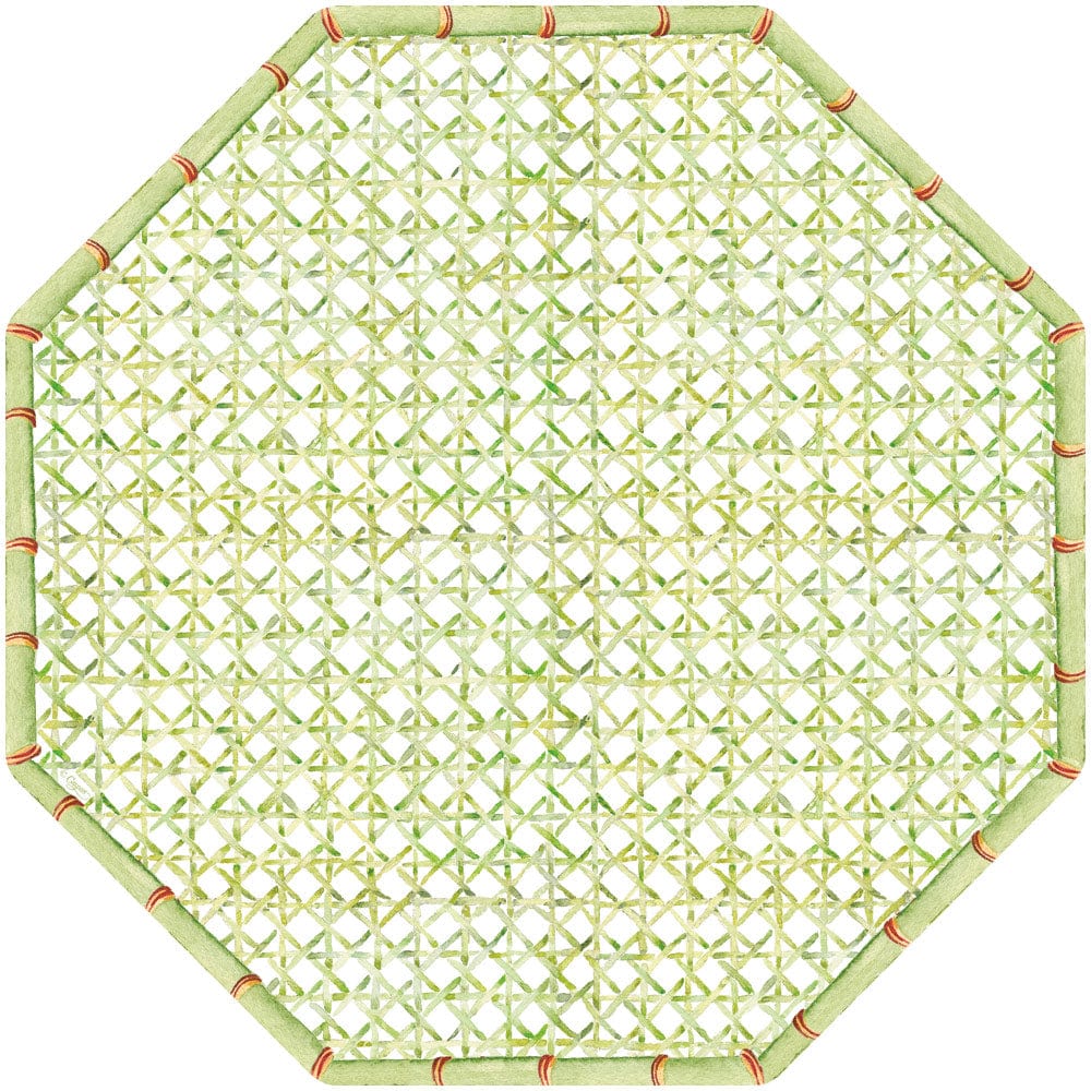 Trellis Octagon Paper Placemats - 12 Per Package