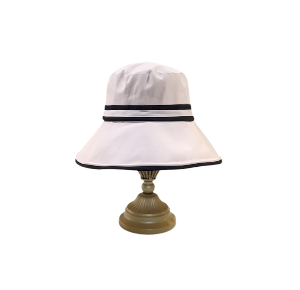 Cotton Sun Hat with Band - Natural