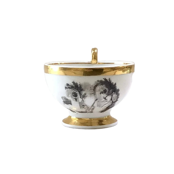 Vintage Gold & White Cup & Saucer