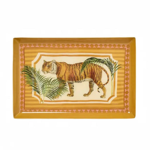 Tiger Rectangle Enamel Tray