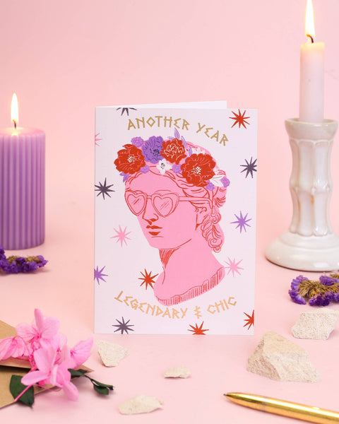 Legendary & Chic Birthday Card