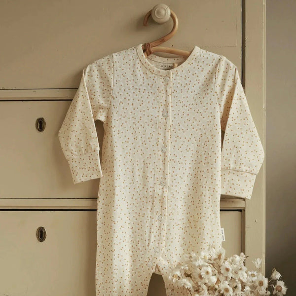 Printed Jersey Sleepsuit - Daisy Meadow
