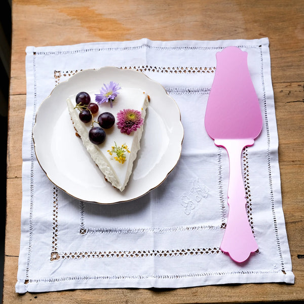 Sabre Paris Honorine Tart Server - Pink Candy