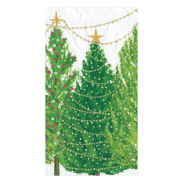 Dinner/Guest Napkins - Christmas Trees with Lights