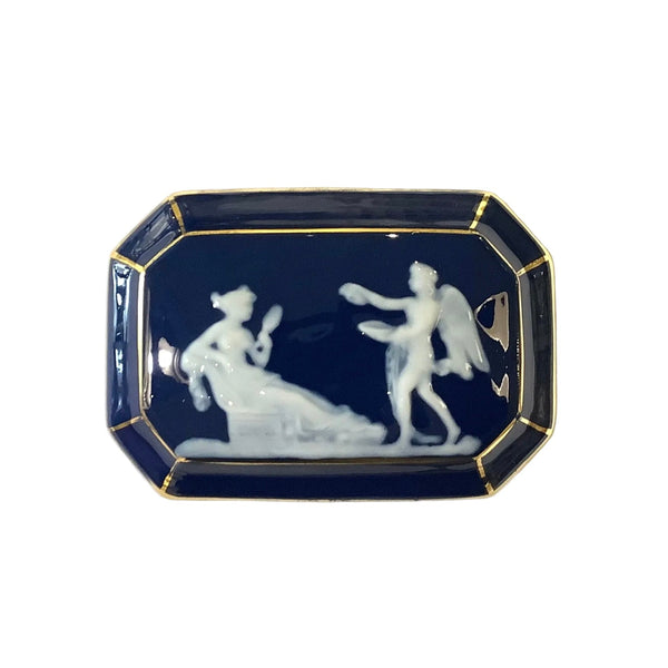 Vintage Limoges Rectangular Porcelain Lidded Trinket Box