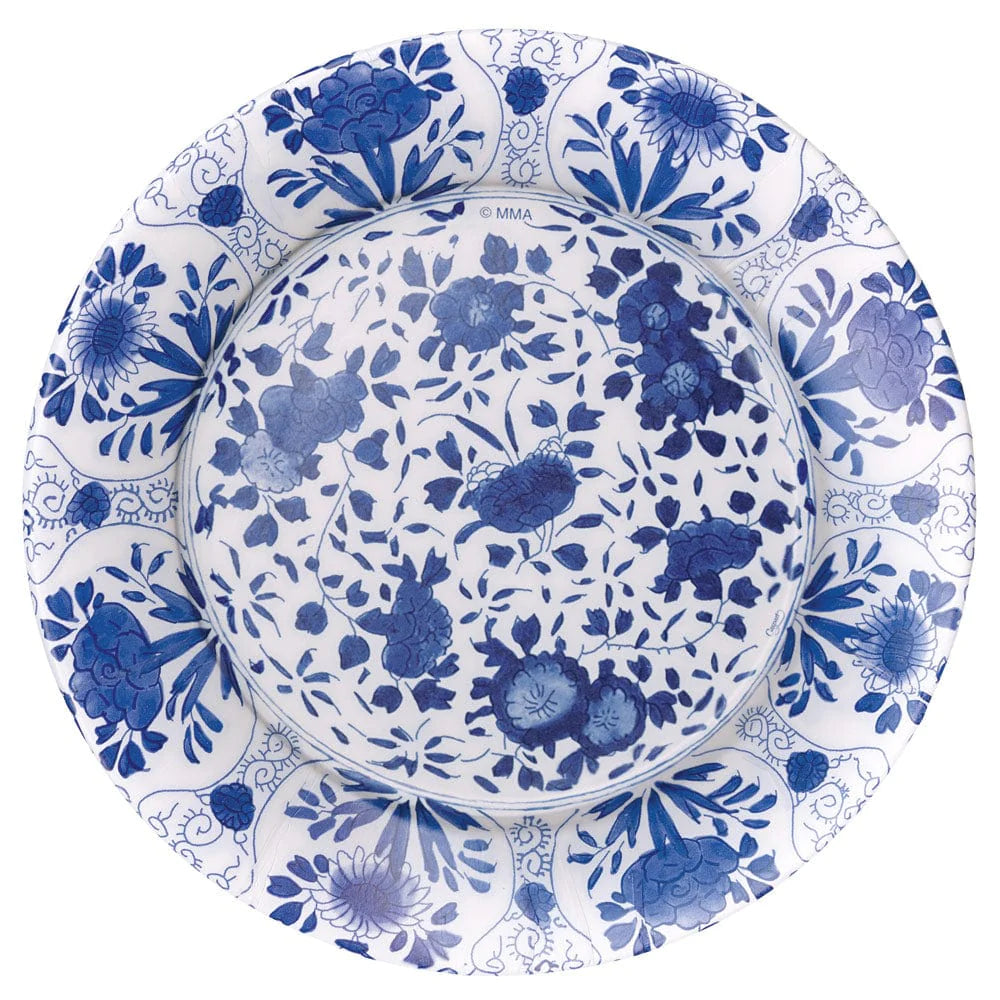 Delft Blue Paper Dinner Plates Jacaranda Tree & Co