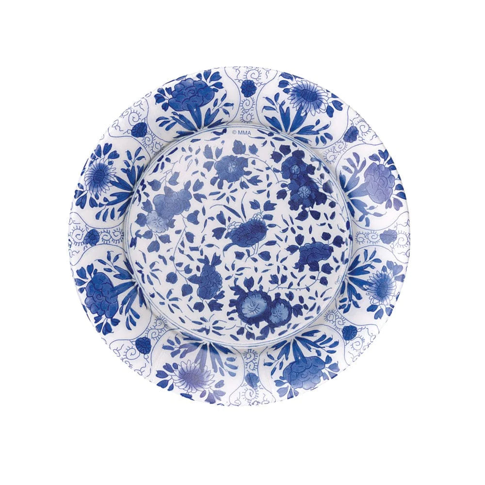 Delft Blue Paper Salad & Dessert Plates