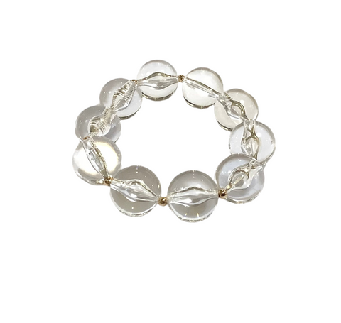 Clear Stretchy Bauble Bracelet