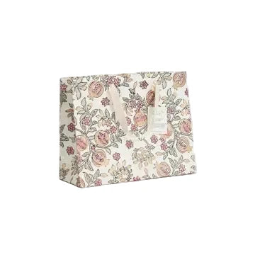 Hand Block Printed Gift Bag - Pomegranate Pink Earth