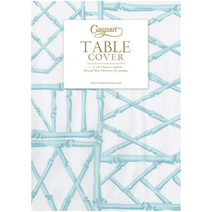 Bamboo Screen Robin's Egg Paper Linen Table Cover