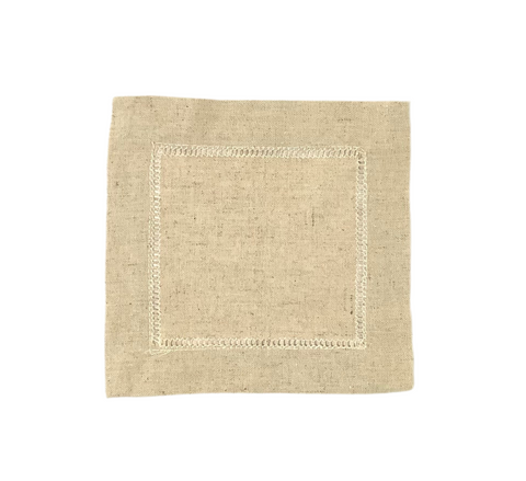 Natural Linen Cocktail Napkin