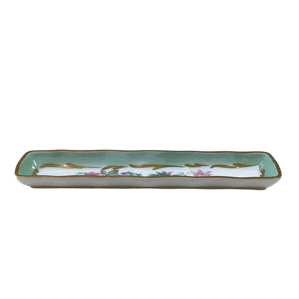 Vintage Hand-Painted French Rectangular Dish