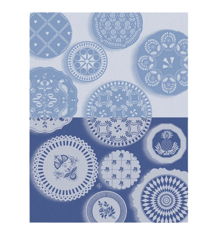 Le Jacquard Francais Tea Towel - Faience Blue