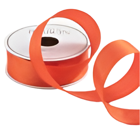 Narrow Orange Satin Ribbon - 8 Yards