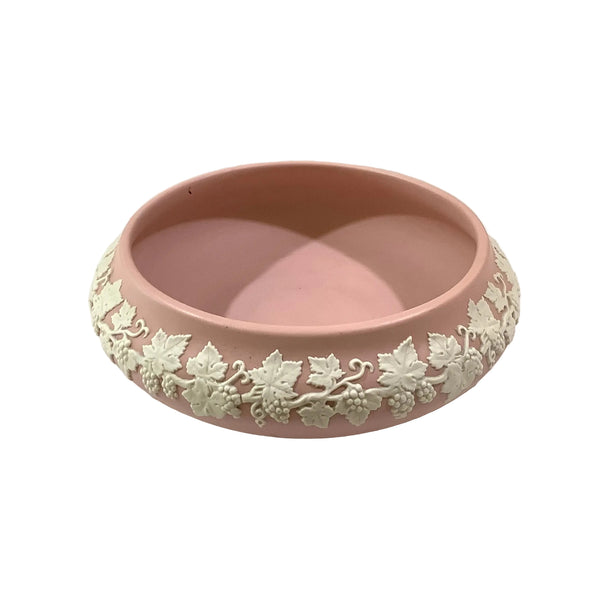 Vintage Pink Jasperware Bowl - As Found