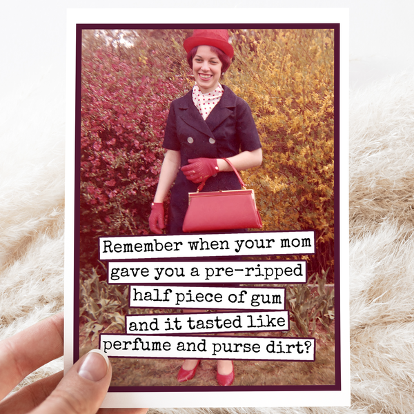 Perfume and Purse Dirt Card