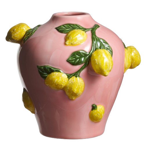 Pink & Lemon Vase