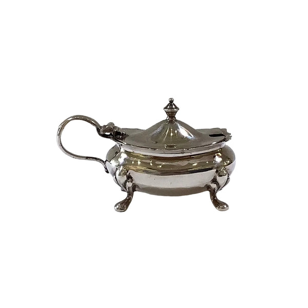 Vintage Silver Lidded Mustard Pot/Salt Cellar