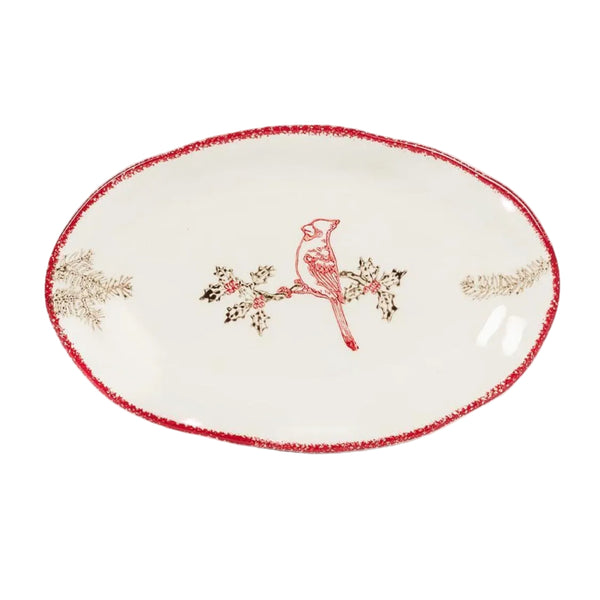 Cardinal Oval Platter