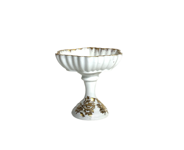 Vintage Porcelain Footed Dish