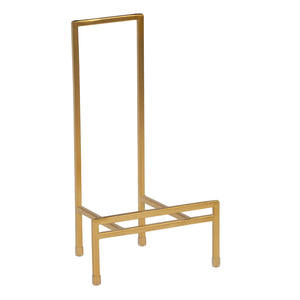 Tall Straight Edge Metal Stand - Gold