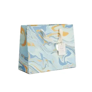 Hand Marbled Gift Bags - Summer Sky