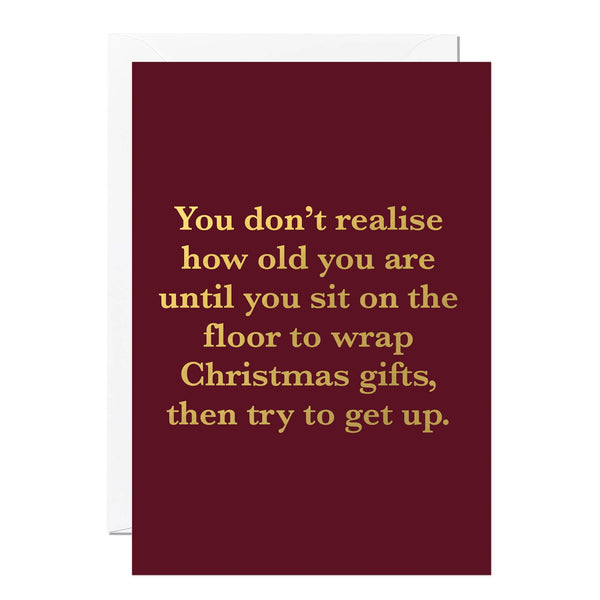 Getting Older Funny Christmas Card