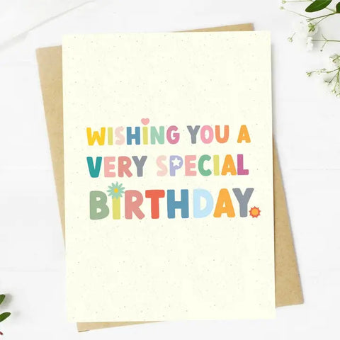 "Wishing You A Very Special Birthday" Birthday Card