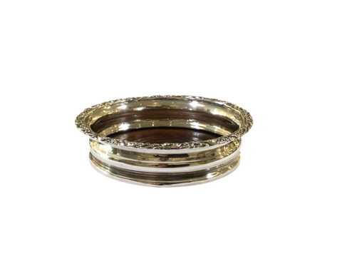 Vintage Silver Wine Coaster