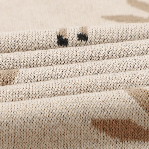 Cotton Receiving Swaddle Baby Blanket - Taupe/Deer