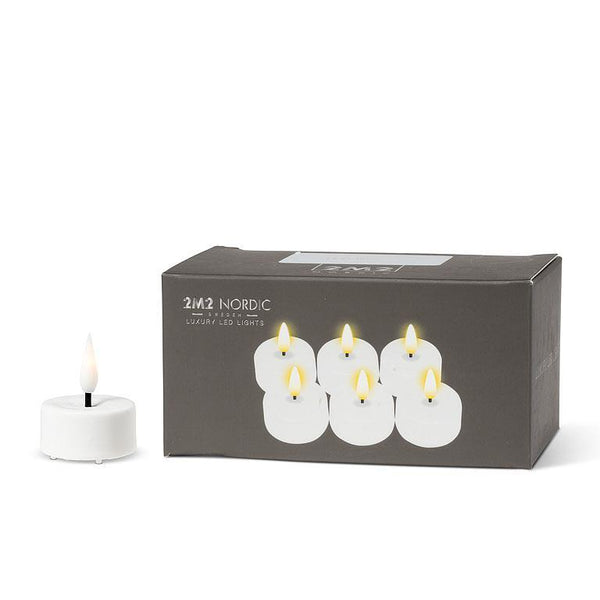 Luxlite Flameless Tealight Candles Box of 6