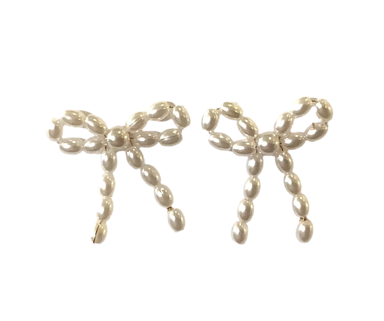 Freshwater Pearl Bow Earrings