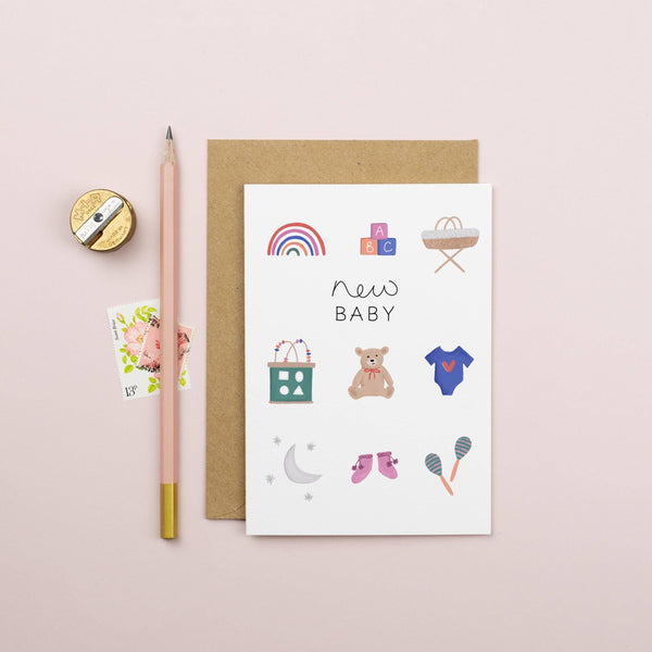 New Baby Toy Card