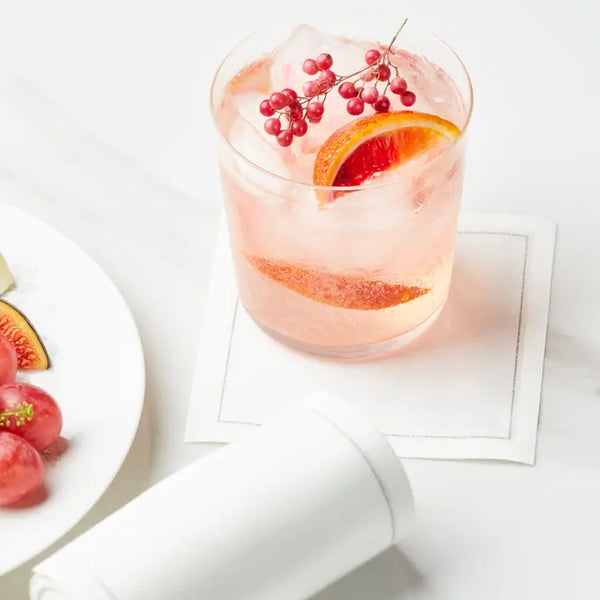 Cream Cotton Cocktail Napkins 50 Pieces