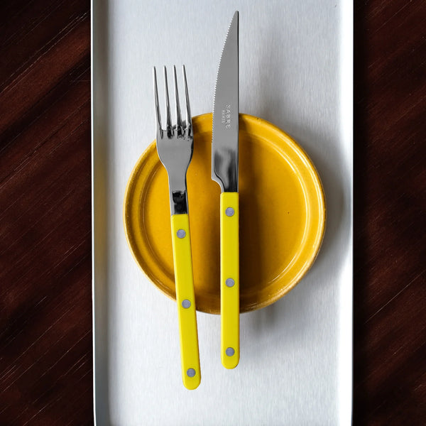 Sabre Paris Bistrot 5 Piece Place Setting - Yellow (Brilliant Finish)