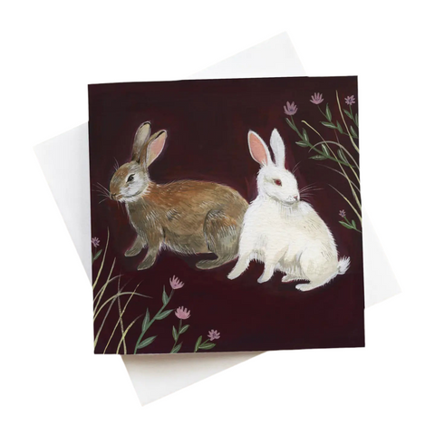 Rabbits Art Card