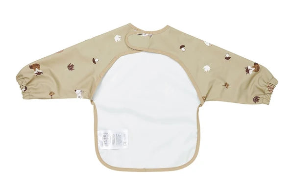 Meyco Baby - Bib with sleeves - Forest Animals Sand