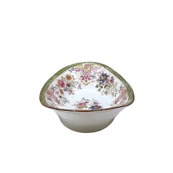 Vintage Hand-Painted Nippon Chinese Rose Oval Dish