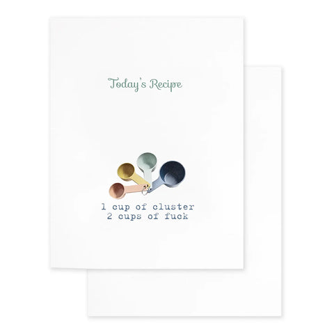 Cluster Fuck Greeting Card