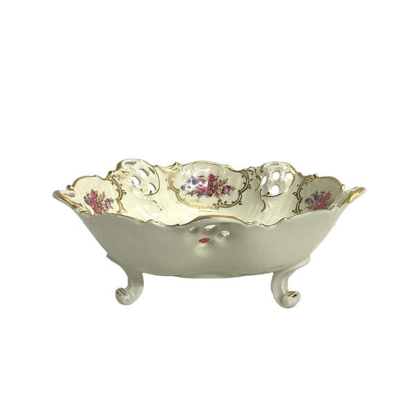 Vintage Rosenthal Moliere Germany Floral Footed Dish