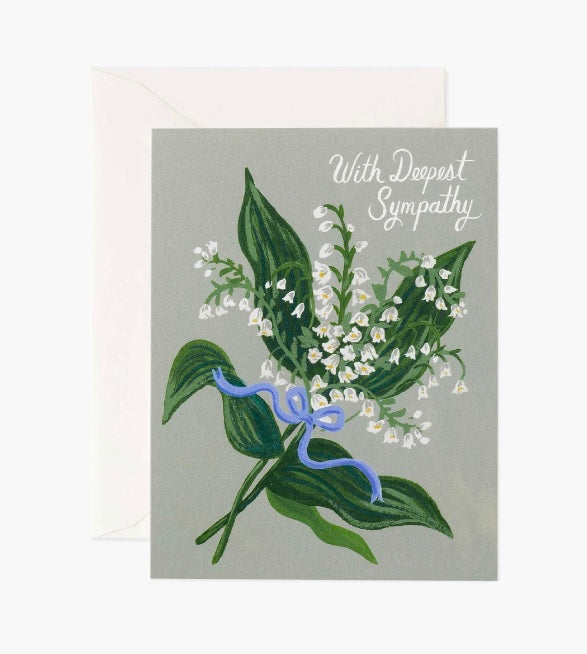 Lily of the Valley Sympathy Card