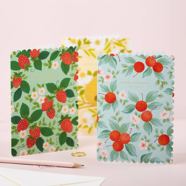 Cherries Design Happy Birthday to You