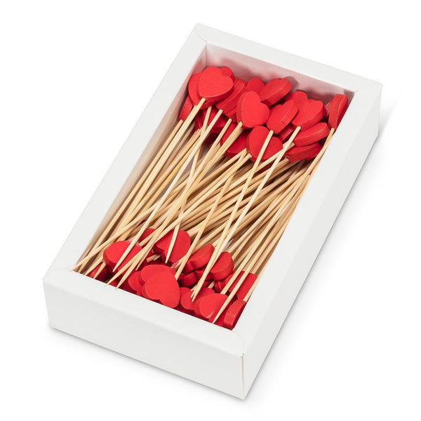 Heart Canape Picks -  100 pieces