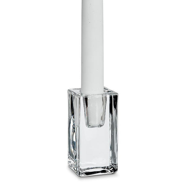 Classic Tall Square Glass Candle Holder