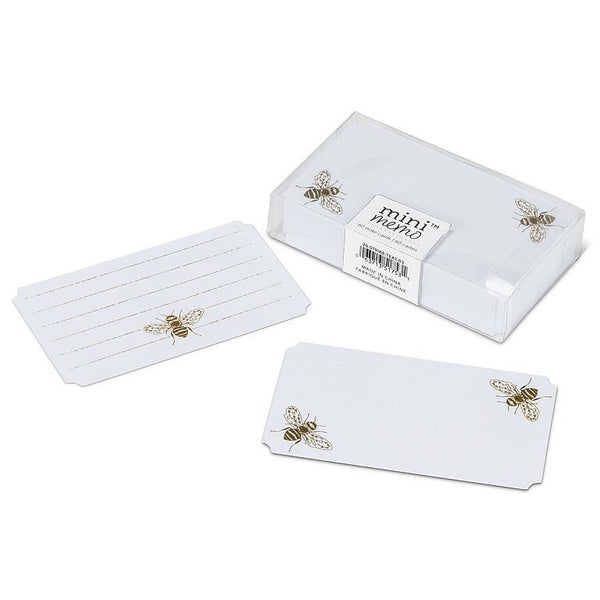 Bee Mini Note Cards. 50 Pieces