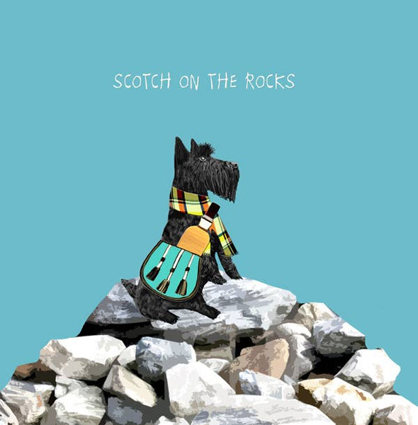 Scotch on the Rocks Greeting Card