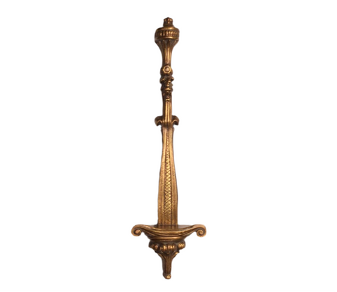 Vintage Florentine Wall Plaque with Shelf