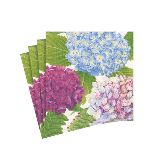 Cocktail Napkins - Hydrangea Garden Blue